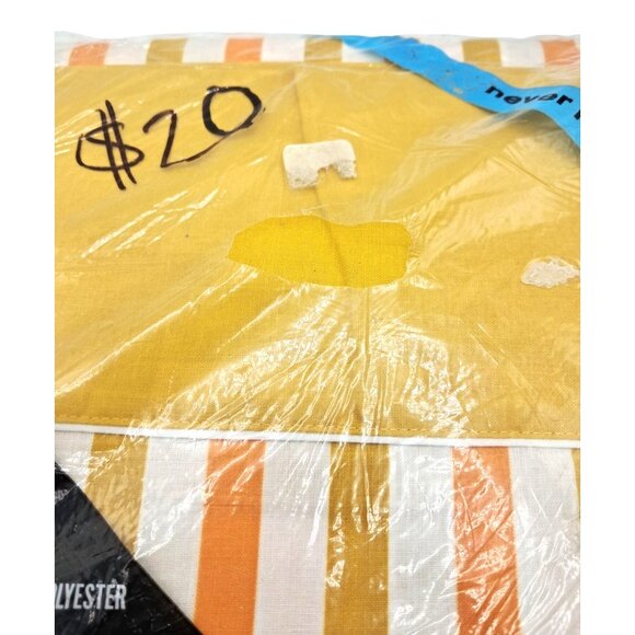 Vintage 70s Penneys Sheet Twin Bed Sheet 72" X 104" Penn-Prest Fashion Manor No- - Picture 2 of 8